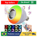 Lampada Bluetooth De Led Caixa De Som C Controle Rgb 12W