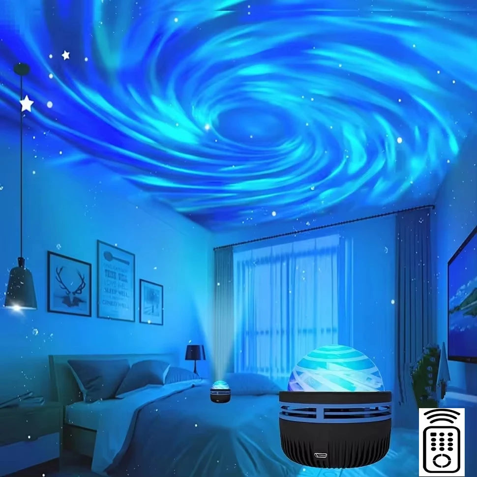 Led galáxia projetor luz colorida galáxia céu projetor quarto luz da noite decoração do quarto das crianças decoração de festa de natal
