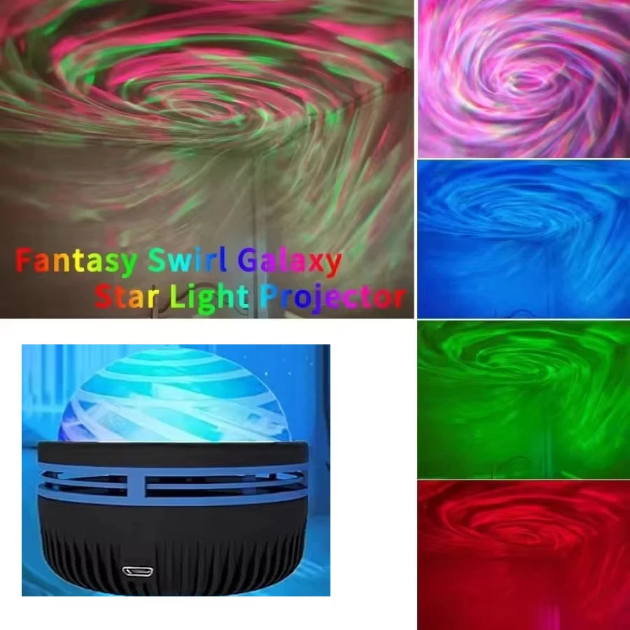 Led galáxia projetor luz colorida galáxia céu projetor quarto luz da noite decoração do quarto das crianças decoração de festa de natal