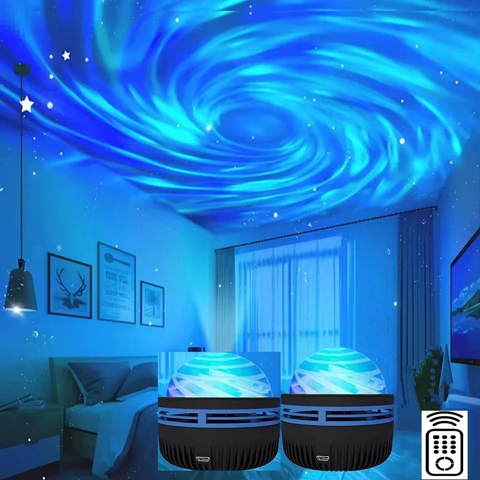 Led galáxia projetor luz colorida galáxia céu projetor quarto luz da noite decoração do quarto das crianças decoração de festa de natal